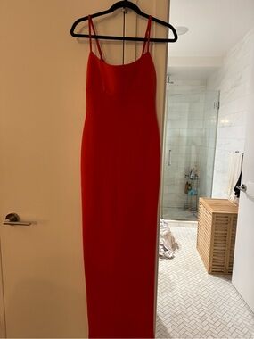 Nookie Red Spaghetti-Strap Maxi Dress
